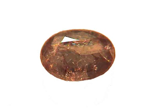 Alexandrite brésilien vert-brun de forme ovale